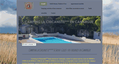 Desktop Screenshot of campinglachicanette.fr