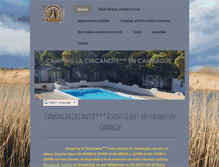 Tablet Screenshot of campinglachicanette.fr